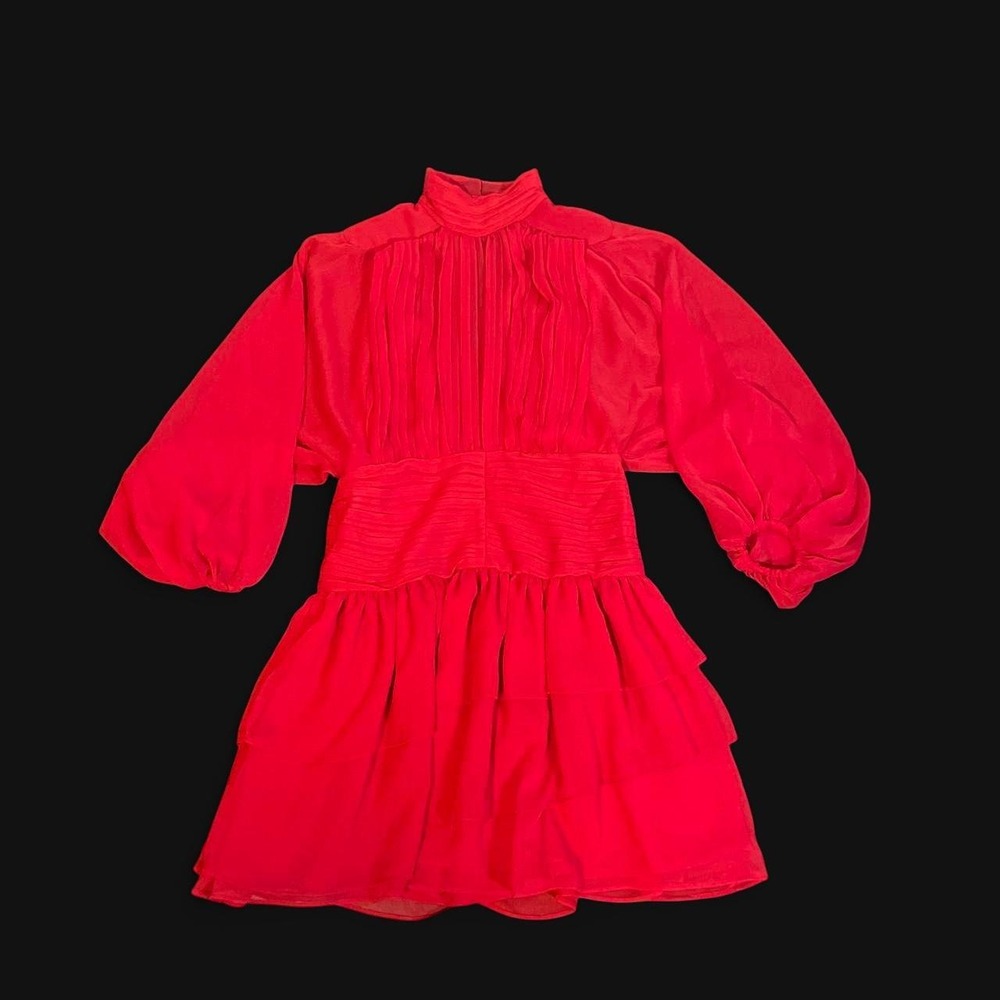 NWT Red Express Holiday Mini dress with accentuated waist sz 2